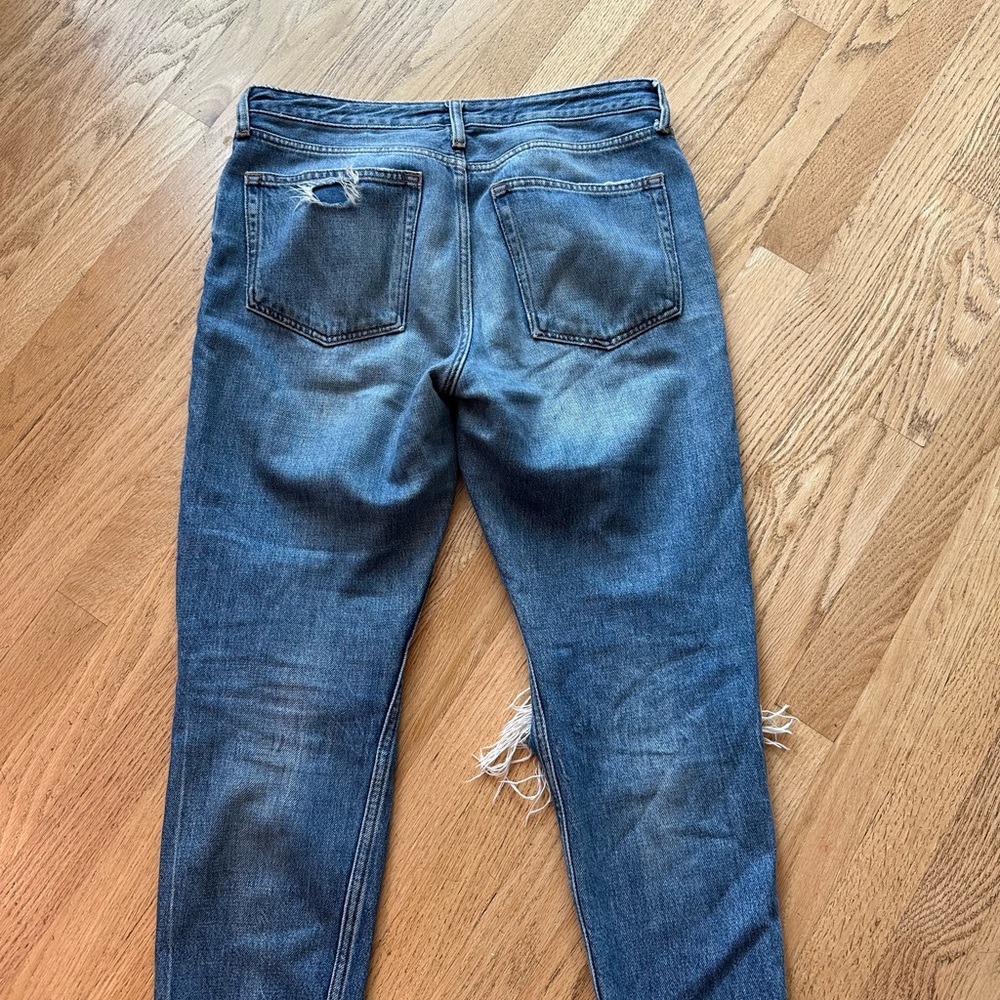 Top Shop Distressed Jeans Button Fly - Picture 2 of 7